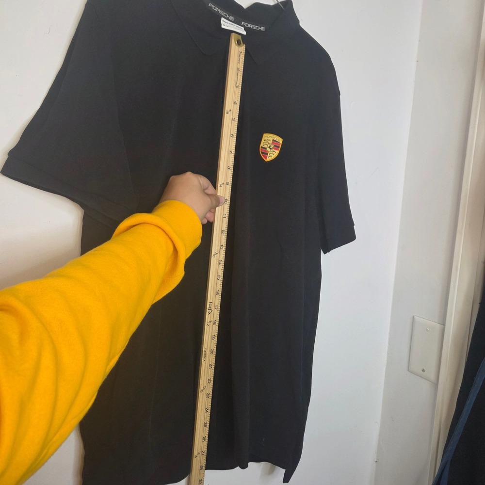 Porsche Drivers Selection Mens XL Black Polo Shirt Short Sleeve Crest Logo - Picture 4 of 5